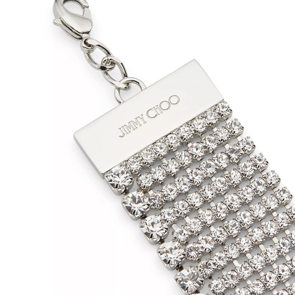 Exclusive 2023 Jimmy Choo Silver and Crystal Mesh Bracelet - Picture 3 of 4